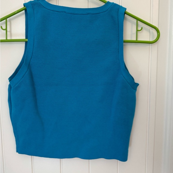 Zara Vibrant Blue Tank Top women’s size small #40 - Picture 3 of 3